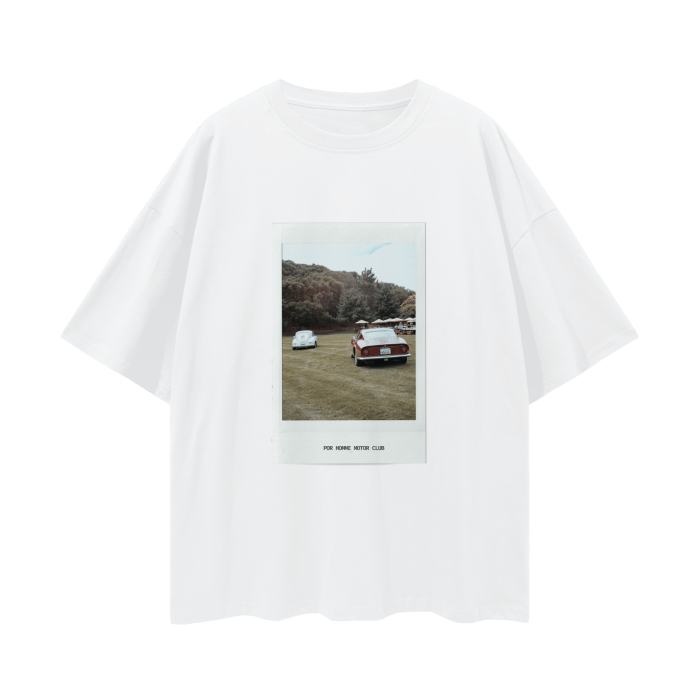 356 and 275 GTB on the Lawn Oversized Drop Shoulder Tee