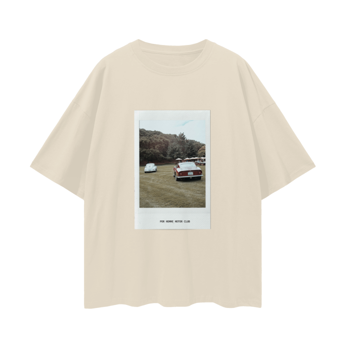 356 and 275 GTB on the Lawn Oversized Drop Shoulder Tee